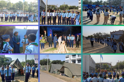 এয়ার স্কাউটের উদ্যোগে অনুষ্ঠিত স্কাউট ক্যাম্প-২০২৫